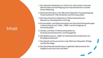 Vorschau - Präsentationen/Tafelbilder - Präsentation: Geschlechterbeziehungen im 20. Jahrhundert: Emanzipation - Seite 3
