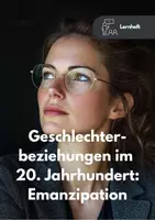Vorschau - Arbeitsblätter - Lernheft: Emanzipation, Frauenbewegung und Geschlechterbeziehung des 20. Jahrhundert - Deckblatt