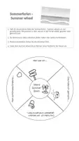 Vorschau - Mal- und Bastelvorlagen - Über die Sommerferien sprechen - Summer wheel - Seite 1