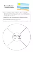 Vorschau - Mal- und Bastelvorlagen - Über die Sommerferien sprechen - Summer wheel - Seite 2