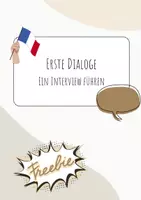 Vorschau - Arbeitsblätter - Erste Dialoge: Ein Interview führen - Deckblatt