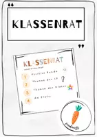 Vorschau - Poster - Klassenratskarte - Deckblatt
