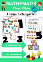 Vorschau - Arbeitsblätter - Schulgarten Zählen/Mathematik - Klasse 1 und 2 - Deckblatt
