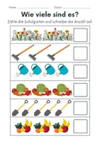 Vorschau - Arbeitsblätter - Schulgarten Zählen/Mathematik - Klasse 1 und 2 - Seite 2