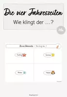 Vorschau - Arbeitsblätter - Die vier Jahreszeiten - Wie klingt der...? (Kl. 2/3) - Deckblatt