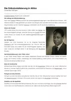 Vorschau - Arbeitsblätter - Die Entkolonialisierung in Afrika - Lückentext und Übungen - Deckblatt