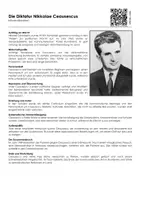 Vorschau - Arbeitsblätter - Die Diktatur Nikkolae Ceausescus - Infotext und Übungen - Deckblatt