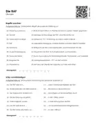 Vorschau - Arbeitsblätter - Die RAF - Infotext und Übungen - Seite 1