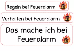 Vorschau - Stundenentwürfe - Belehrung Feueralarm Grundschule und DAZ - Seite 1