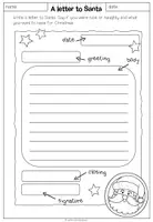 Vorschau - Arbeitsblätter - Weihnachten Englisch – Brief an den Weihnachtsmann, Writing, 3-fach differenziert | A Letter to Santa - Seite 1