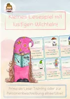 Vorschau - Spiele - Lesespiel mit kleinen Wichteln! - Deckblatt