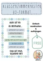 Vorschau - Poster - KOSTENLOS! Wohlfühl-Poster für dein Klassenzimmer - Deckblatt