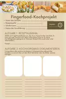 Vorschau - Arbeitsblätter - 7 Fingerfood-Kochprojekt - Deckblatt