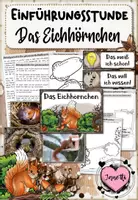 Vorschau - Arbeitsblätter - Eichhörnchen | Einführungsstunde: Geschichte, ABs, Fotos - Deckblatt