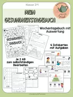 Vorschau - Arbeitsblätter - Gesunde Lebensweise - Deckblatt