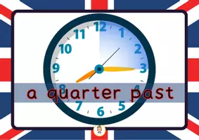 Vista previa - Decoración del aula - Telling time in English - página 1