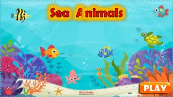 Vorschau - Spiele - Powerpoint Game: Sea Animals (30-question template) - Deckblatt