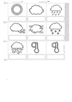 Vorschau - Arbeitsblätter - Englisch - Weather (Wetter) - picture dictionary - Miniwörterbuch - Leporello - Seite 3