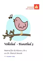 Vorschau - Arbeitsblätter - Volkslied und Kunstlied für Kinder (Frühling) - Deckblatt