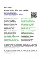 Vorschau - Arbeitsblätter - Volkslied und Kunstlied für Kinder (Frühling) - Seite 2