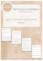 Vorschau - Arbeitsblätter - Selbstreflexion nach Konflikten: Ein Werkzeug für den Anfangsunterricht MATERIALsammlung - Deckblatt