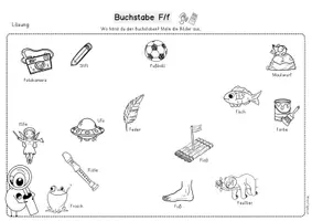 Vorschau - Unterrichtsreihen - Buchstabenheft F Klasse 1, DaZ, Buchstaben, Arbeitsblätter Buchstabeneinführung - Seite 2