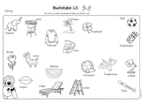 Vorschau - Unterrichtsreihen - Buchstabenheft L, l, Klasse 1. Buchstaben, Phonologische Bewusstheit, erstes Schreiben - Seite 2