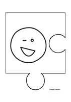 Vorschau - Mal- und Bastelvorlagen - Gemeinschaftsbild / Puzzle - Hier lernt Klasse 1a / 3c ... - Seite 1