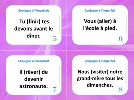 Aperçu - Apprentissages en autonomie - L'imparfait - 28 cartes à tâches - Page de couverture