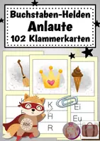 Vorschau - Fördermaterial/Inklusion - Buchstaben-Helden : Anlaute erkennen - Klammerkarten - Deckblatt