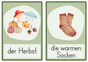 Vorschau - Bildkarten - Herbst - Bildkarten - Wort und Bild - Seite 2