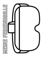 Vorschau - Arbeitsblätter - Meine Ferienbrille Ferien Schulstart Kunst Ferien-Brillen - Seite 1