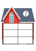 Vorschau - Poster - Zahlenhäuser von 1 bis 10 - Legematerial - Tafelmaterial - Seite 2