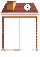 Vorschau - Poster - Zahlenhäuser von 1 bis 10 - Legematerial - Tafelmaterial - Seite 3