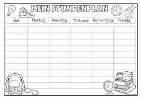 Vorschau - Bildkarten - STUNDENPLAN | 2 Versionen | Classroom Management - Seite 2