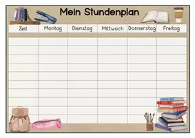 Vorschau - Bildkarten - STUNDENPLAN | 2 Versionen | Classroom Management - Seite 1
