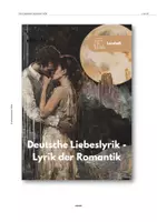 Vorschau - Unterrichtsreihen - Lernheft: Deutsche Liebeslyrik - Lyrik der Romantik - Seite 1