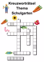 Vorschau - Arbeitsblätter - Kreuzworträtsel mit Lösung Schulgarten (Grundschule) - DaZ/DaF, Deutsch, Wortschatz - Seite 3