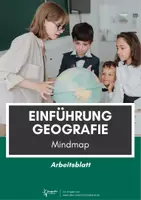 Vorschau - Arbeitsblätter - Einstieg Geografie ⎮ Was ist Geografie? Mind Map #erste Stunde - Deckblatt