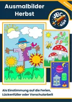 Vorschau - Mal- und Bastelvorlagen - Ausmalbilder zum Thema Herbst - Herbstferien - Deckblatt