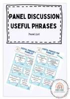 Vorschau - Arbeitsblätter - Useful phrases Panelist - Deckblatt