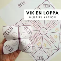 förhandsvisning - Vik en loppa - multiplikation - försättsblad