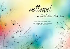 förhandsvisning - Mattespel - slå tärningen och täck över (multiplikation) - sida 1