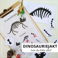 förhandsvisning - Dinosauriejakten - leta efter skelettdelar - försättsblad