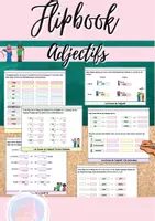 Vorschau - Arbeitsblätter - Flipbook: Les adjectifs - Deckblatt
