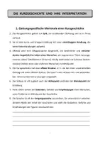 Vorschau - Unterrichtsreihen - Kurzgeschichte (EF): Merkblatt zur Interpretation - Seite 1