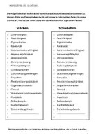 Vorschau - Arbeitsblätter - Stärken Schwächen Praktikum Ausbildung Wirtschaft/ WBS - Seite 2