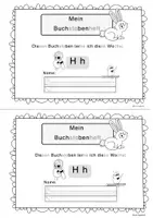 Vorschau - Unterrichtsreihen - Buchstabe H Buchstabenheft Deutsch Klasse 1, DaZ Buchstabeneinführung - Seite 3