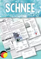 Vorschau - Stundenentwürfe - Schnee Materialsammlung Sachunterricht - NaWi - Deckblatt