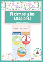 Vista previa - Decoración del aula - Panel Asamblea - El tiempo y las estaciones - Portada